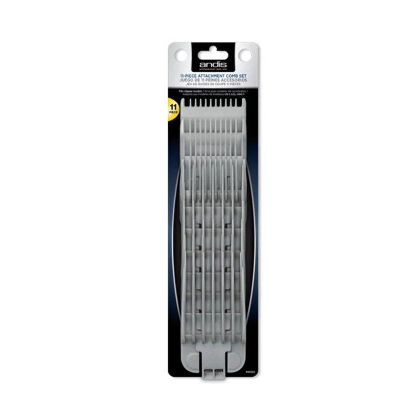 ANDIS 11 PIECE ATTACHMENT COMB SET (#0-8)