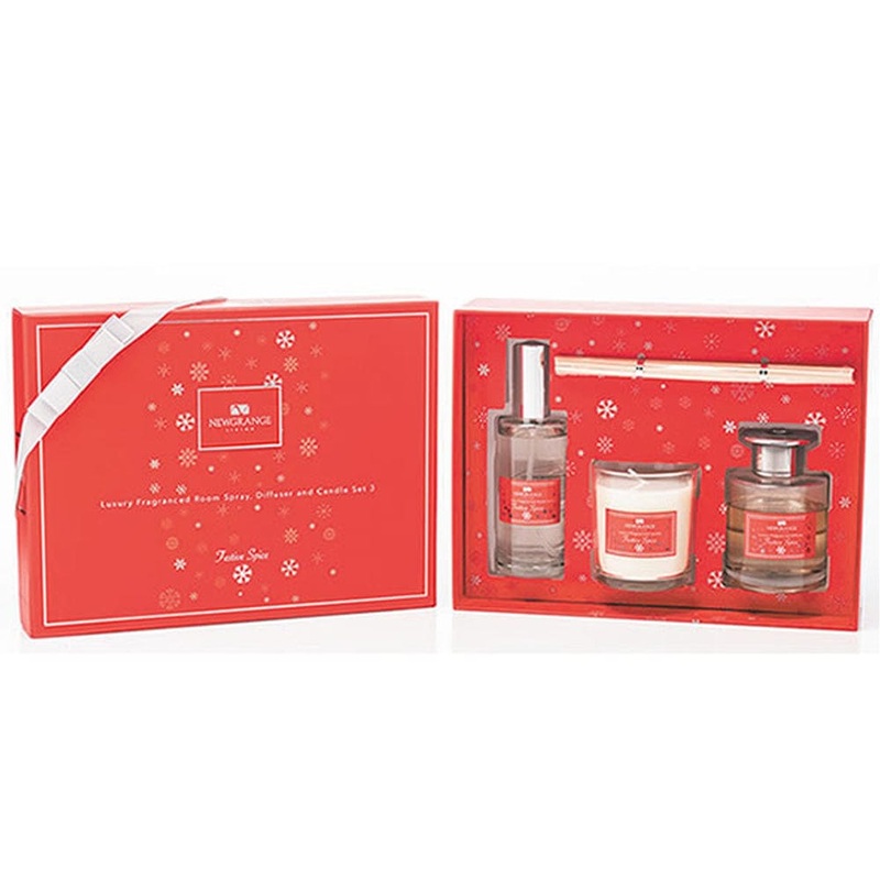Newgrange Living Festive Spice Candle & Diffuser Set