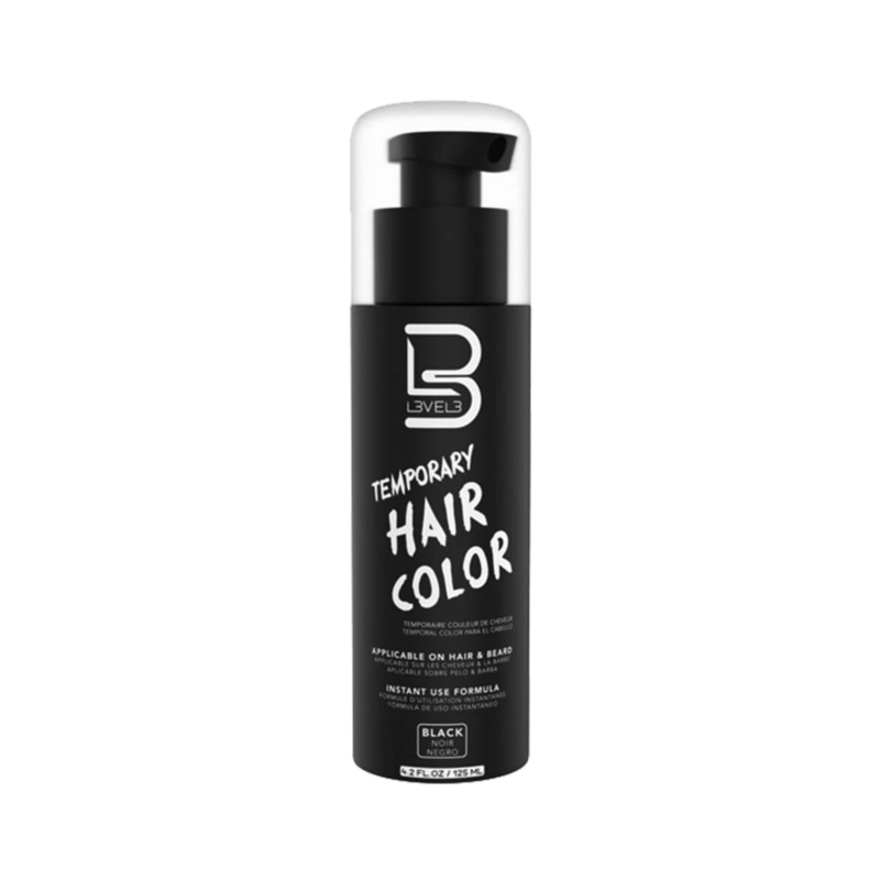 LEVEL 3 TEMPORARY HAIR COLOUR BLACK 125ML