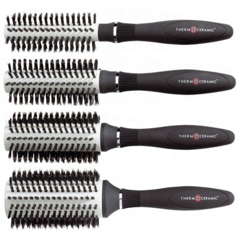 Denman DCR Thermoceramic Radial Natural Bristle Brush (select size)