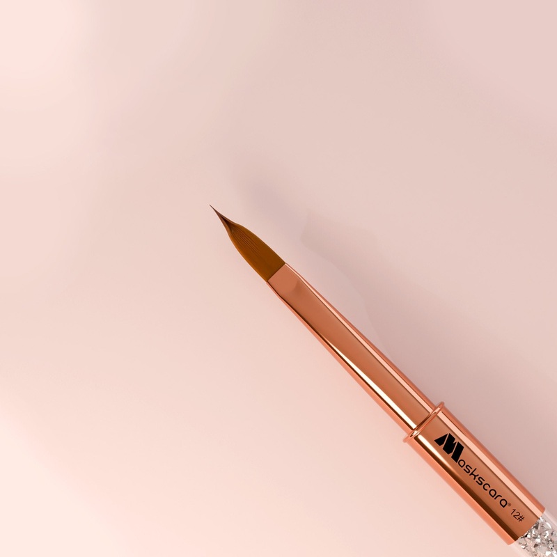 Rose Gold #12 Acrylic Brush