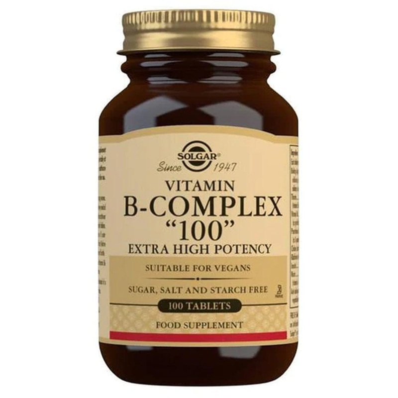 Solgar Vitamin B-Complex “100” Extra High Potency 100 Tablets