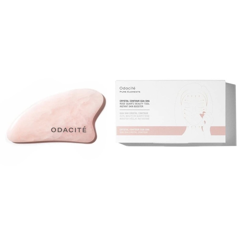 CRYSTAL CONTOUR Rose Quarz Gua Sha – ODACIT Pure Elements