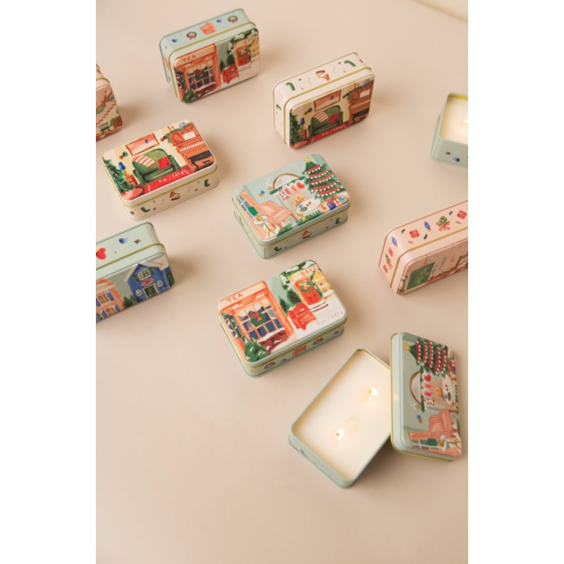 Holiday Tin Candles