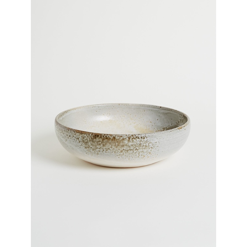 Serving Bowl Shape #14 in White and Brown