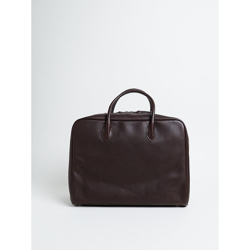 Short Handle Bowling Bag M in Dark Brown