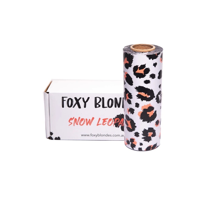 FOXY BLONDES SNOW LEOPARD FOIL – 100M ROLL *CLEARANCE*