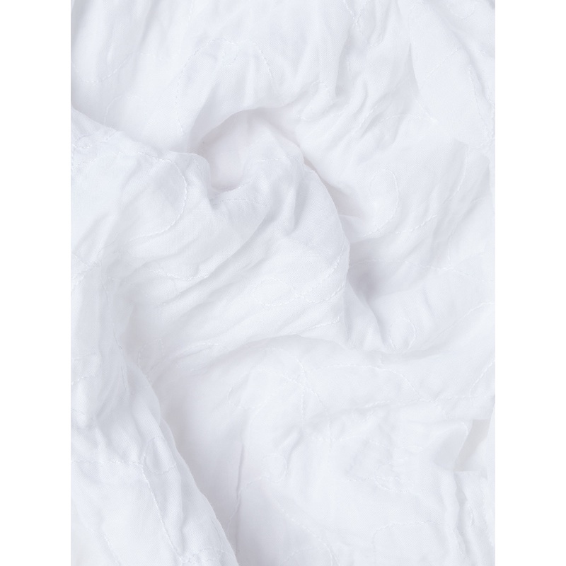 Scialle Shawl 1/2 Lavato in White