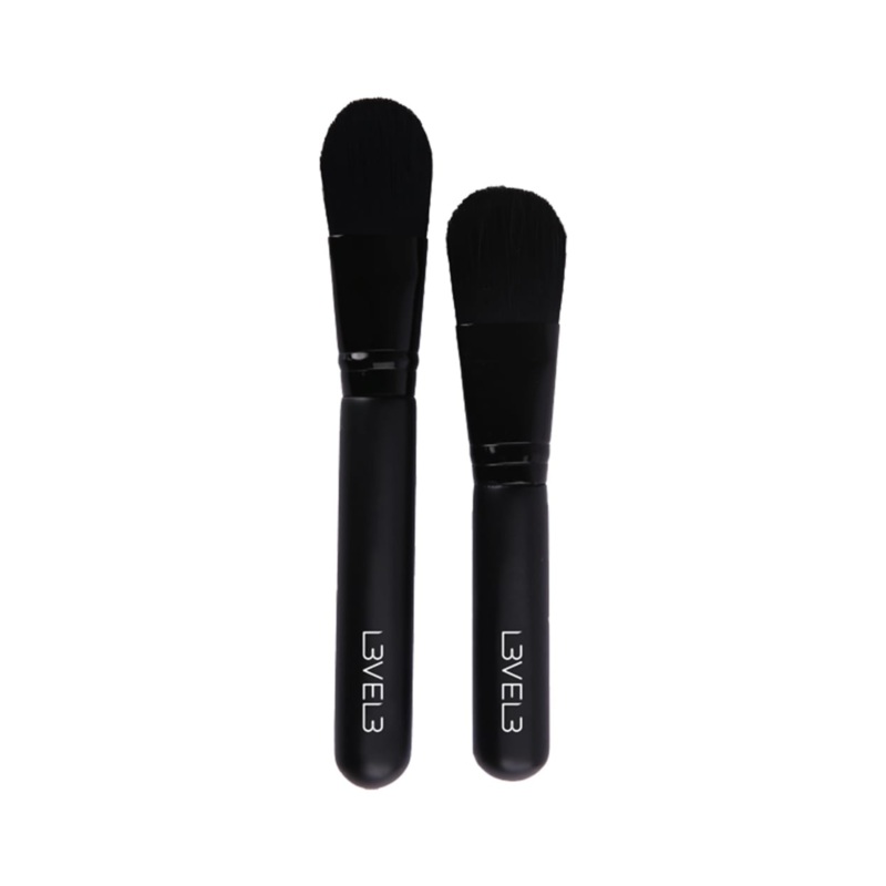 LEVEL 3 2 PIECE FACIAL MASK BRUSH SET