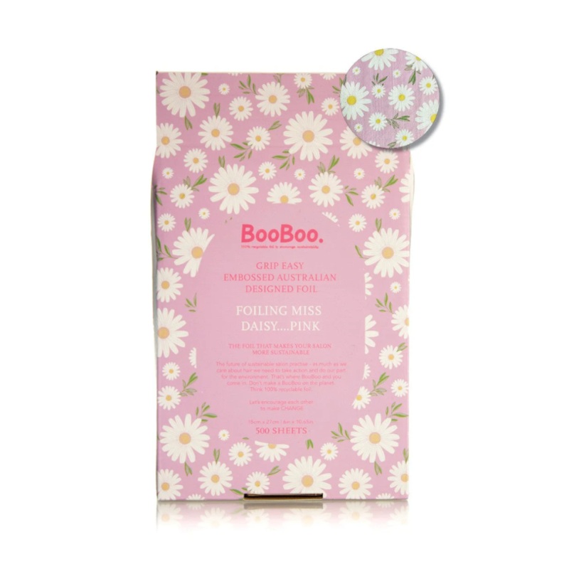 BOOBOO FOILING MISS DAISY FLAT BOX 15X27CM 500 SHEET PINK