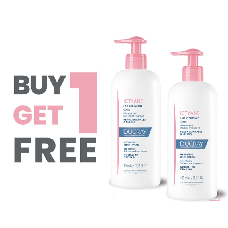 Ducray – Ictyane Hydrating Body Lotion Buy 1 Get 1 Free