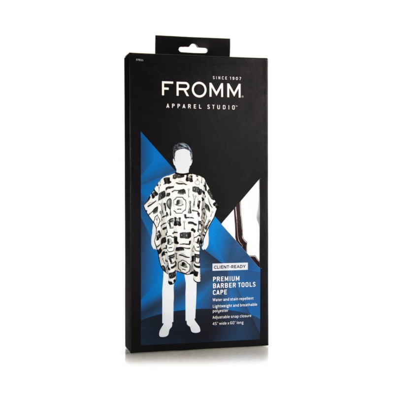 FROMM PREMIUM BARBER TOOLS CAPE WITH SNAP CLOSURE