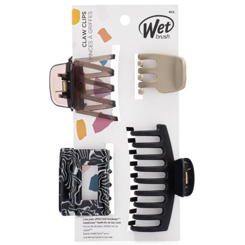 The Wet Brush — Claw Clips 4CT – Black Swirl