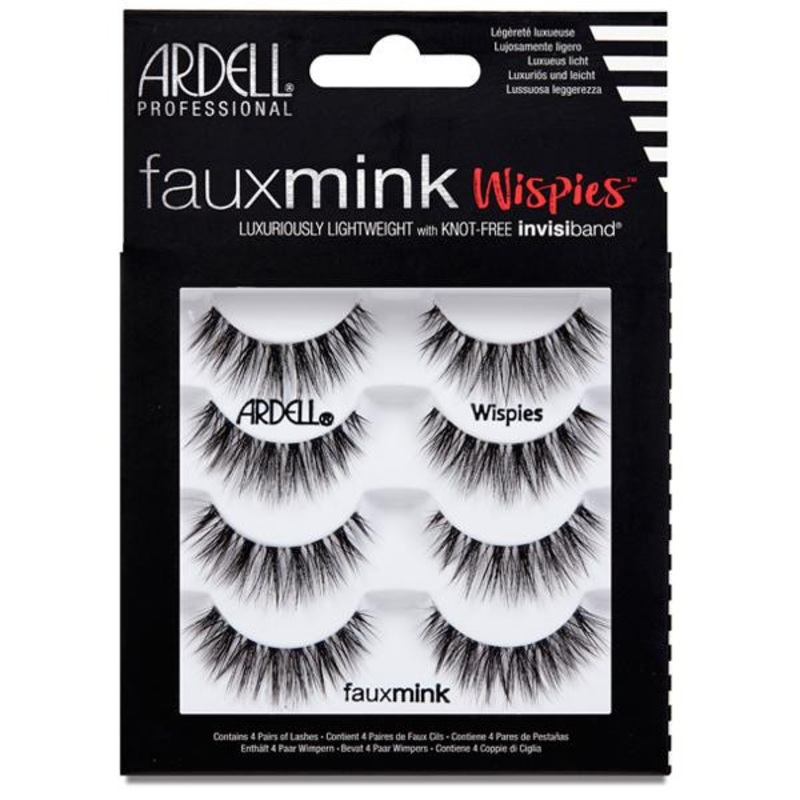 Ardell – Lashes — Faux Mink – Wispies – 4/Pack