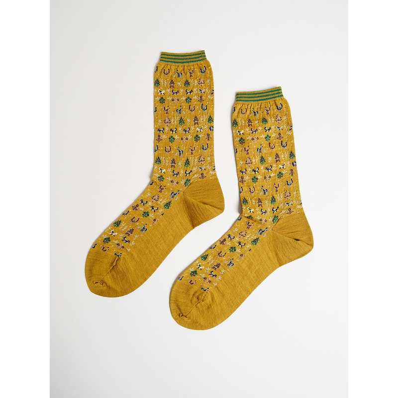 Forest Mate Socks in Mustard