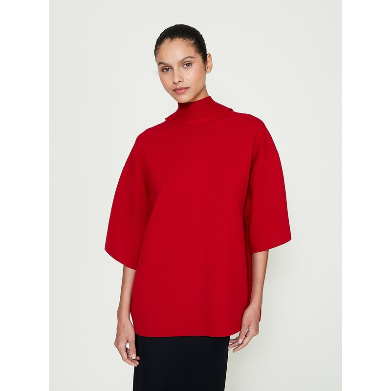 Scarf Top in Crimson