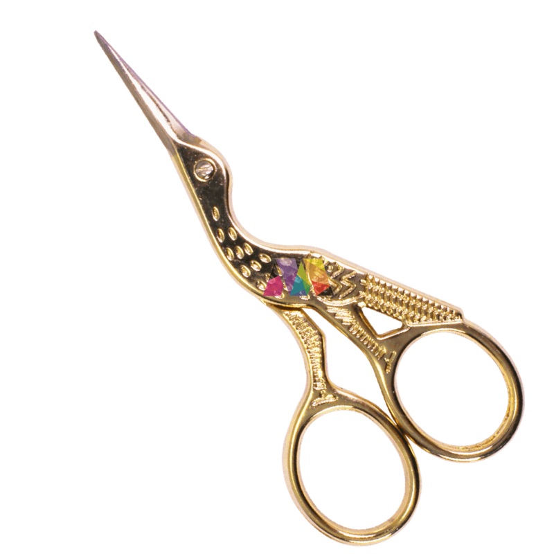 Stork Scissors in Gold