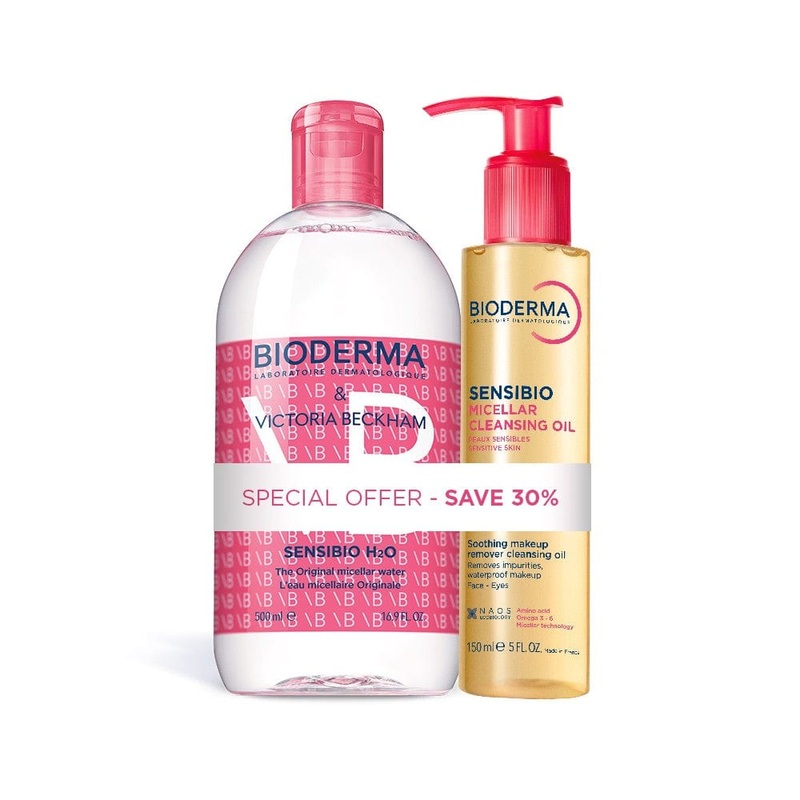 Bioderma Sensibio Victoria Beckham Cleansing Bundle