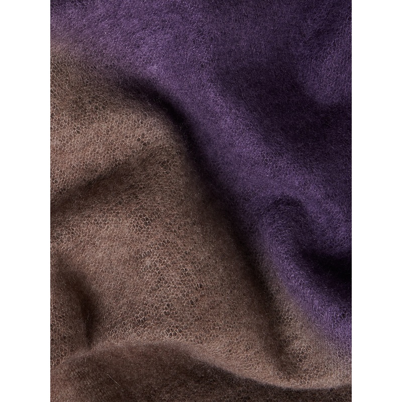 Fuzzy Feutre Two Tone in Shitake & Blue Cosmos