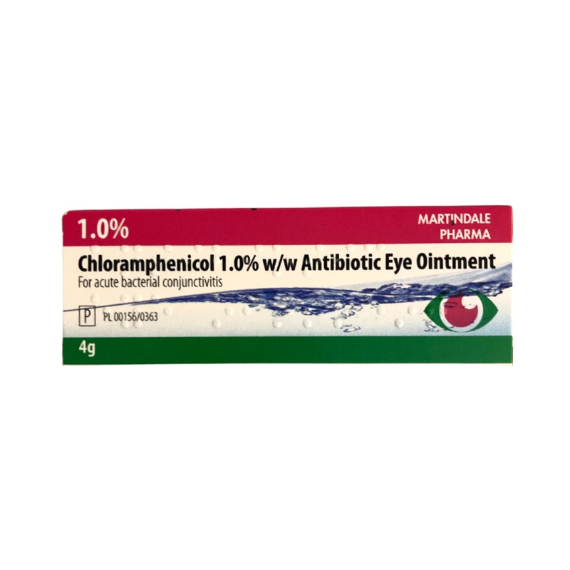 Chloramphenicol – Antibiotic Eye Ointment 1.0% 4g (P)