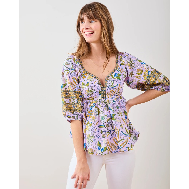 Jasmine Blouse in Painter’s Garden