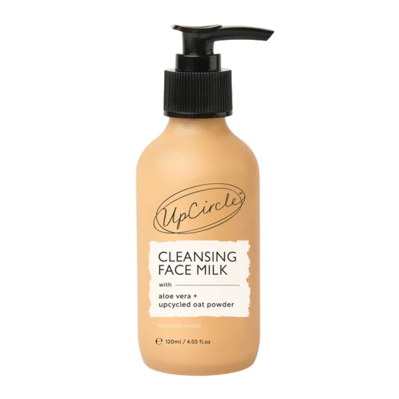 UpCircle Beauty Cleansing Face Milk with Aloe Vera + upcycled Oat Powder 120ml