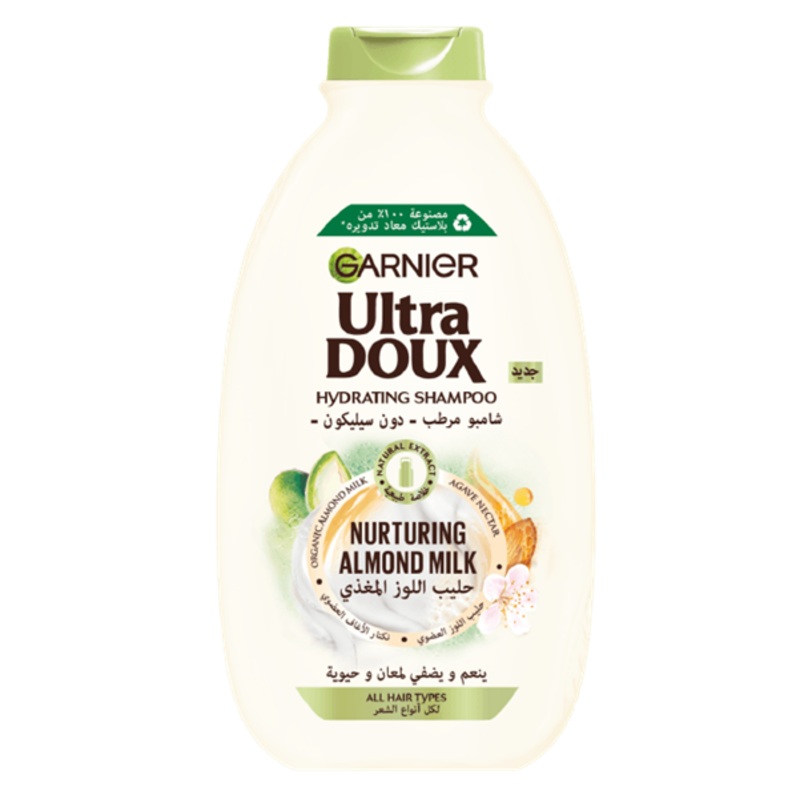 Garnier Ultra Doux Almond Milk And Agave Nectar Shampoo 400ml