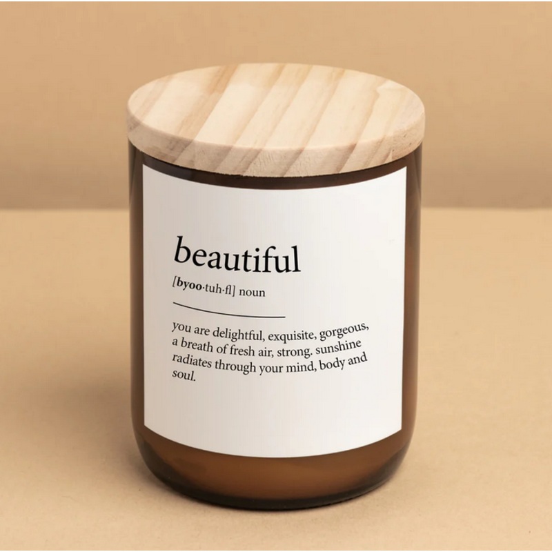 Dictionary Candle – beautiful