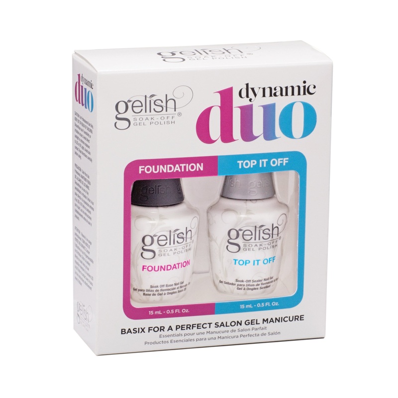 Gelish Dynamic Duo – Top It Off & Foundation Set – 15ml Each