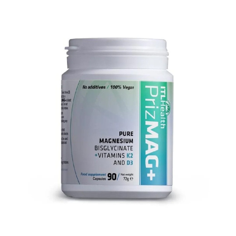 PrizMAG Magnesium Bisglycinate Plus Vit D & K 90 Capsules