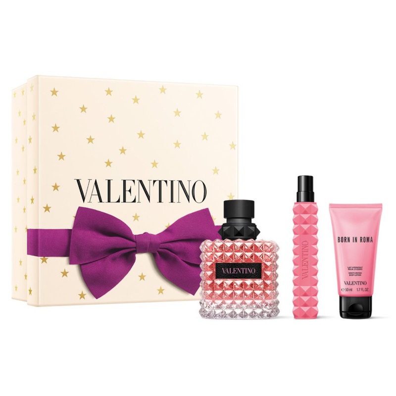 Valentino Born In Roma Donna 100ml+10ml+Body Lotion Fragrance Giftset