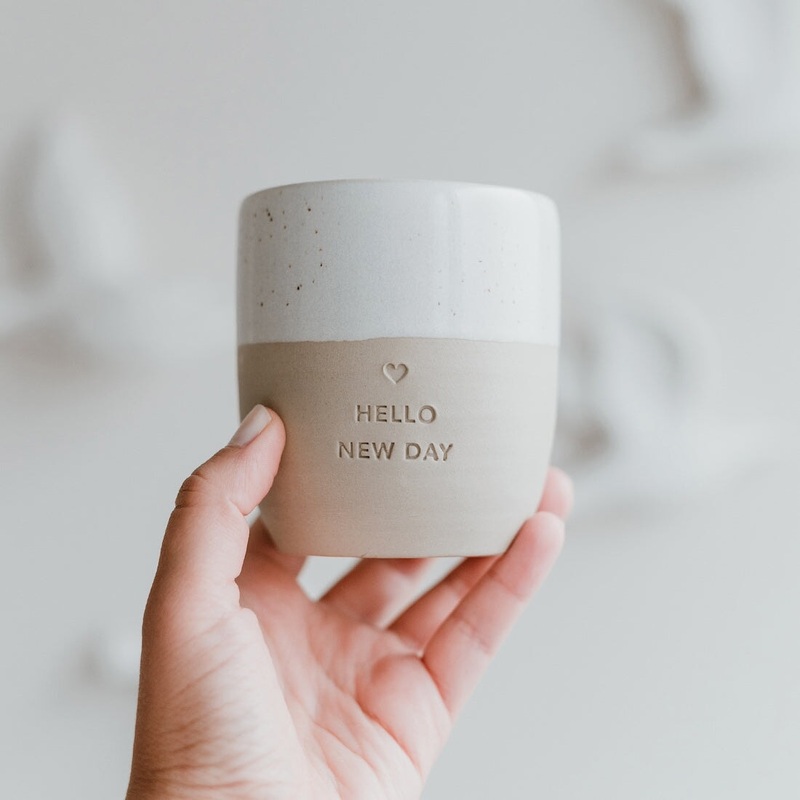Becher HELLO NEW DAY – Eulenschnitt