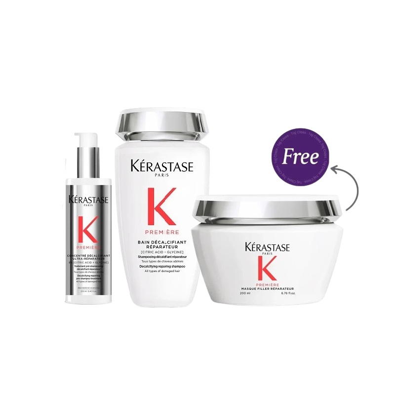 Kerastase Premire Concontr Dcalcificant Ultra-Rparateur 250ml & Repairing Shampoo 250ml + Masque Filler Reparateur 200ml Free