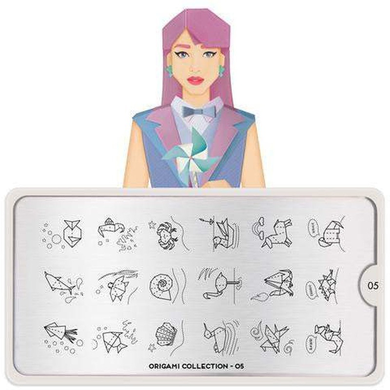 Moyou London Stamping Plate – Origami 05