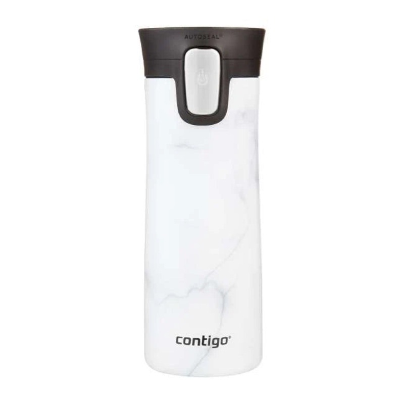 Contigo Autoseal Pinnacle Couture Vacuum Insulated Stainless Steel Travel Mug 420 ml, White Marble