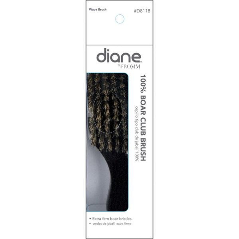 Diane — 100% Medium boar Club brush 8 row 7″