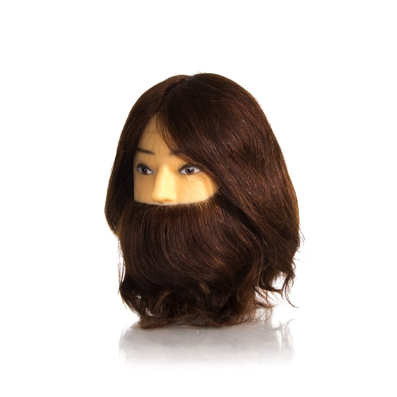 HI LIFT MANNEQUIN HEAD DILLON MEDIUM WITH BEARD BROWN