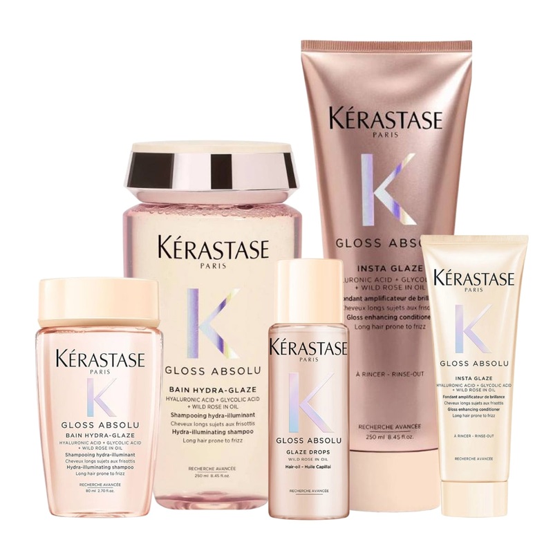 Krastase Gloss Absolu Solution Duo with 3 x free Discovery Sizes.