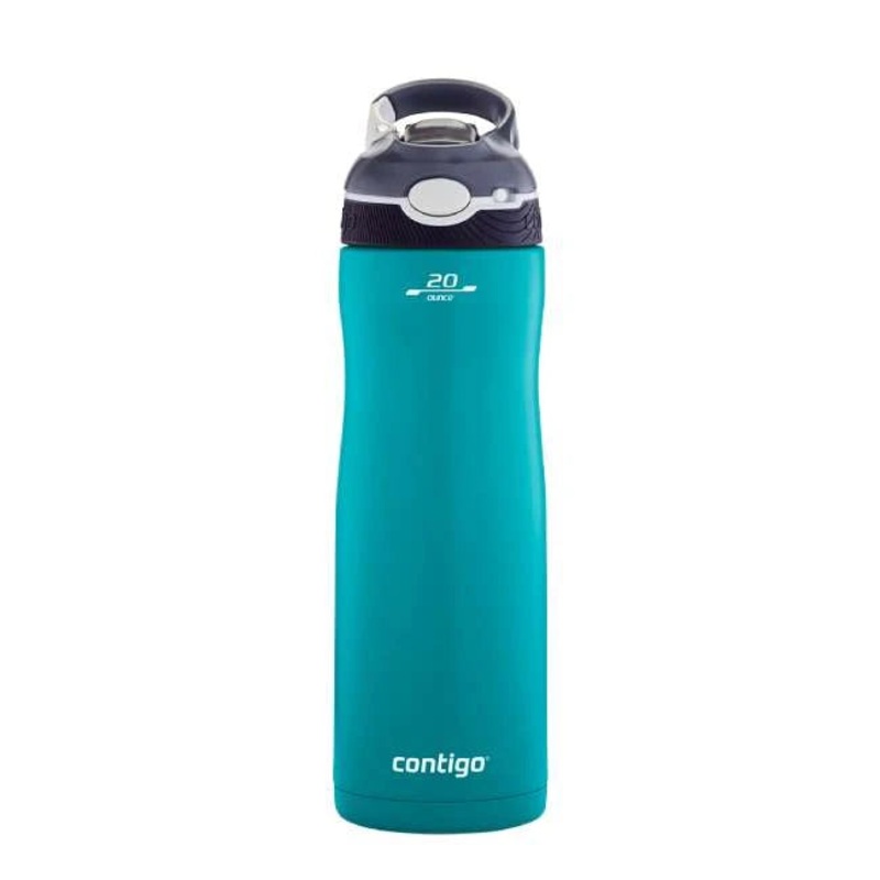 Contigo Autospout Ashland Chill – Vacuum Insulated Stainless Steel Water Bottle 590 ml, Scuba