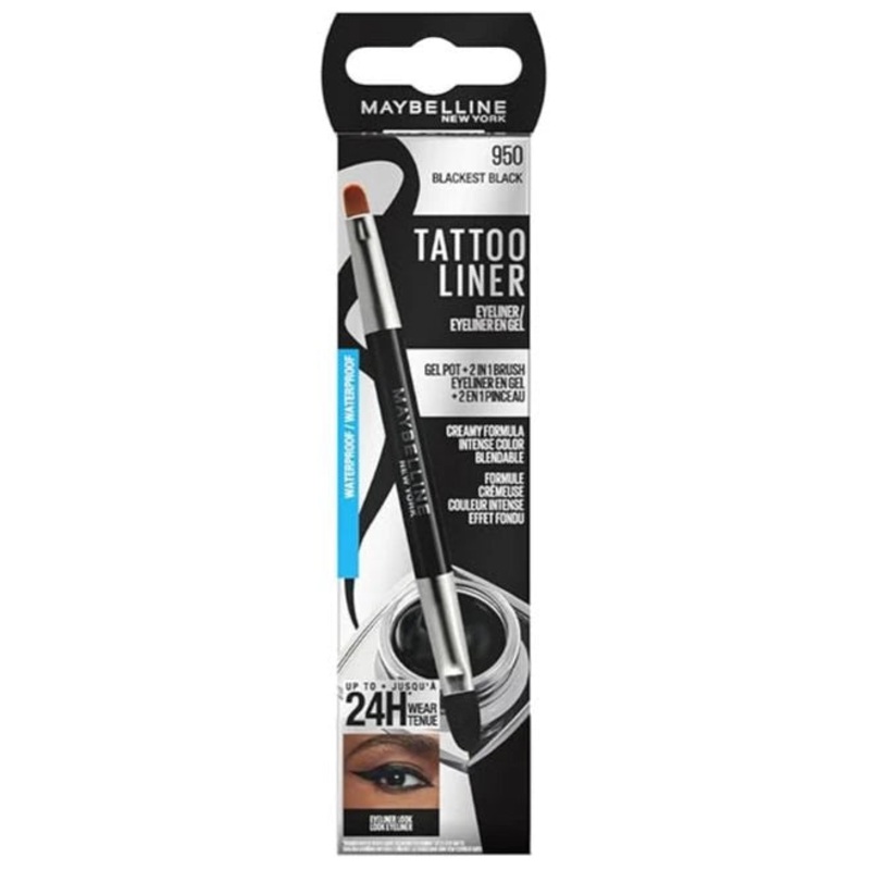 Maybelline New York Eyeliner Gel Tattoo Waterproof Black