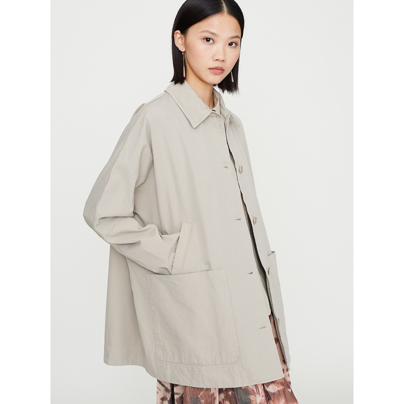 Tatiana Jacket Double Cot in Oatmeal