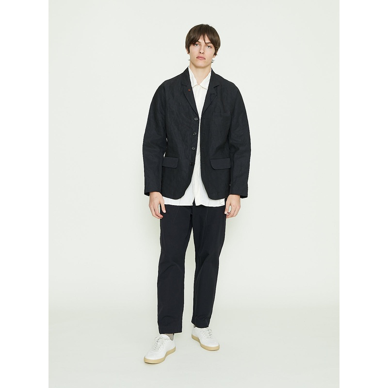 Leaf Vein Zen Jacket in Authentic Indigo & Kakishibu