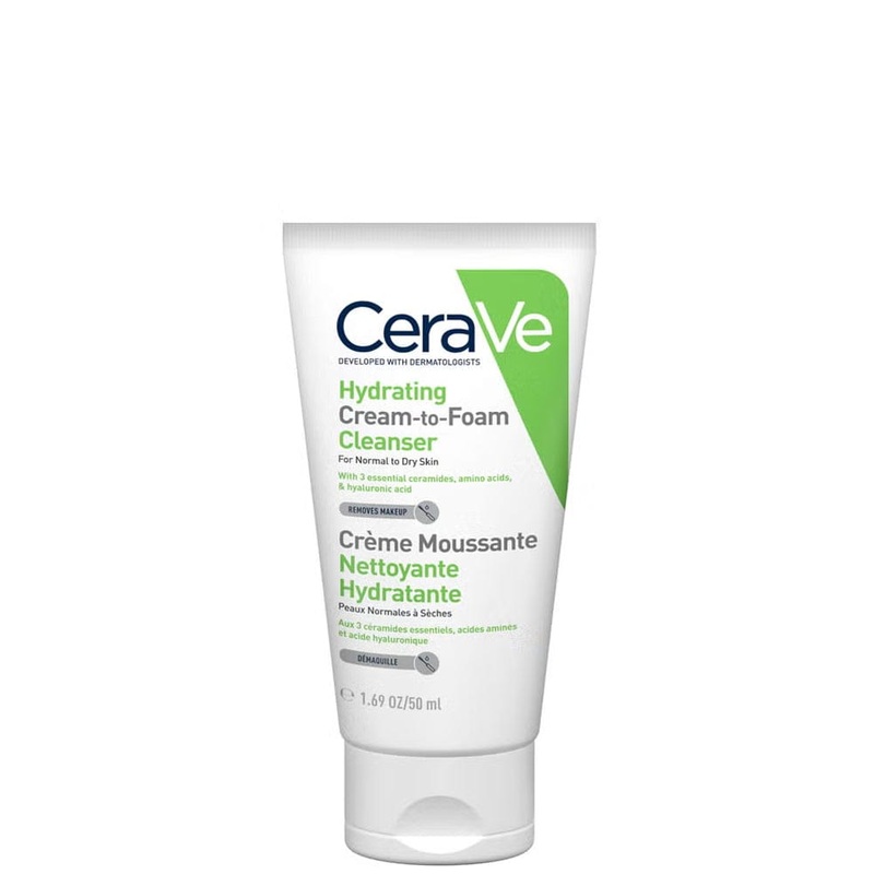 CeraVe Hydrating Cream-to-Foam Cleanser 50ml GWP