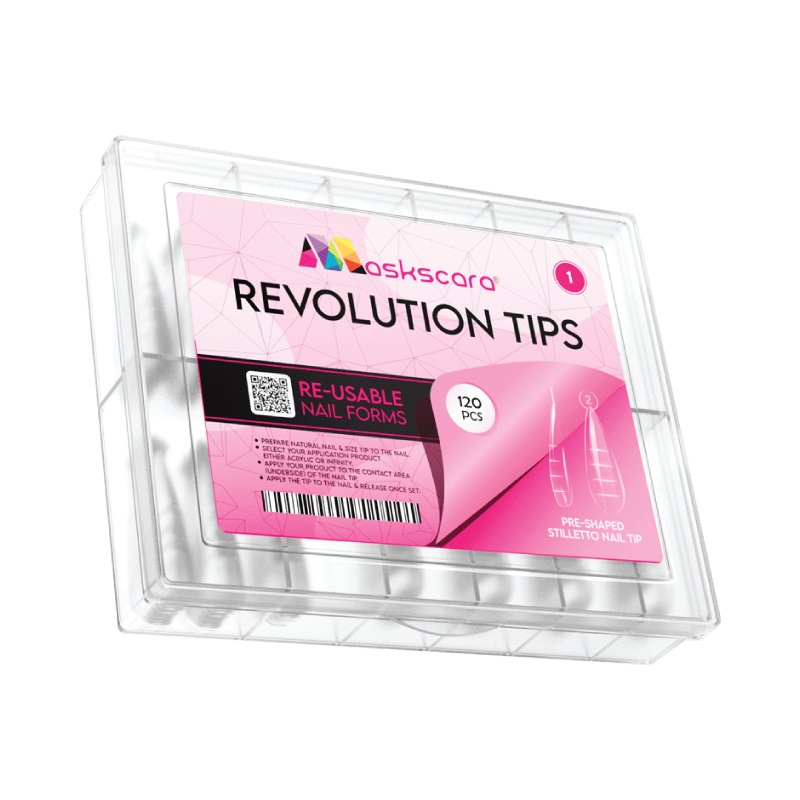 Dual Form Revolution Nail Tips (1) – Stiletto Shape