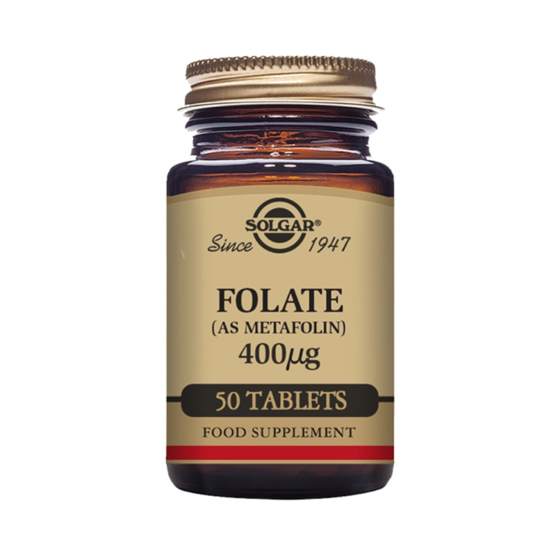 Solgar – Folate (as Metafolin) 400 mcg 50 Tablets