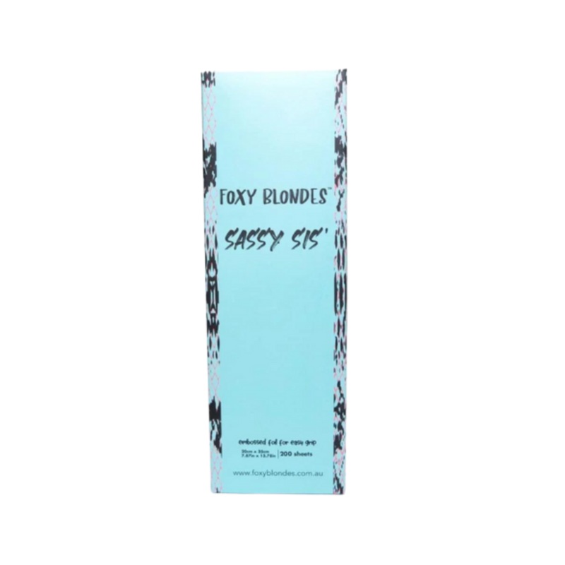 FOXY BLONDES SASSY SIS EXTRA WIDE FOIL – 200 SHEETS *CLEARANCE*