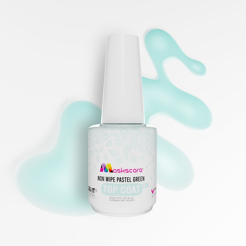 Non-Wipe Pastel Topcoat – Green – 15ml