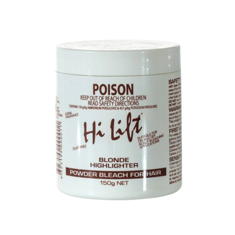 HI LIFT PROFESSIONAL BLONDE HIGHLIGHTER POWDER BLEACH WHITE 150G
