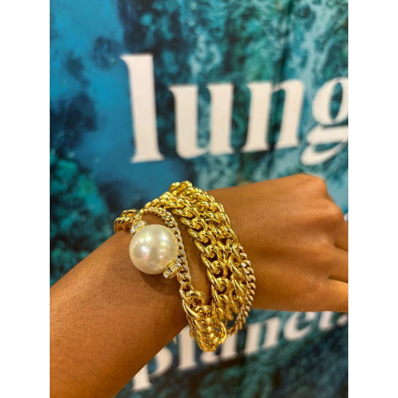 One Pearl Gold Bracelet