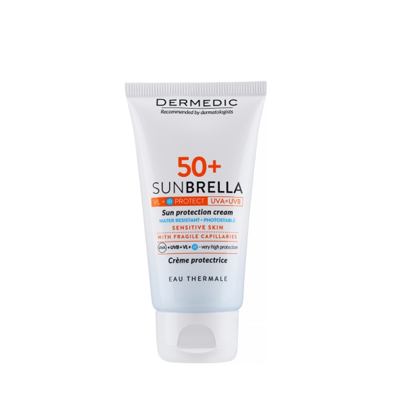 Dermedic – Sunbrella Sun Protection Cream SPF50+ For Sensitive Skin With Fragile Capillaries